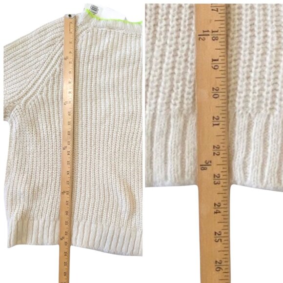 Levi's Ava Cable Knit Sweater in Almond Milk (off white, ivory)  size L, NWT - Picture 12 of 12